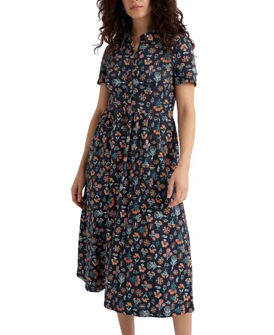 Seasalt Cornwall Mainland Jersey Midi Dress In Multi