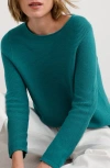 Seasalt Cornwall Makers Rib Organic Cotton Sweater In Green