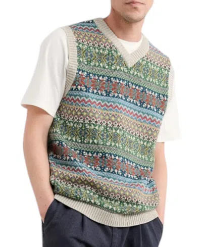 Seasalt Cornwall Men's Kitto Sweater Vest In Green