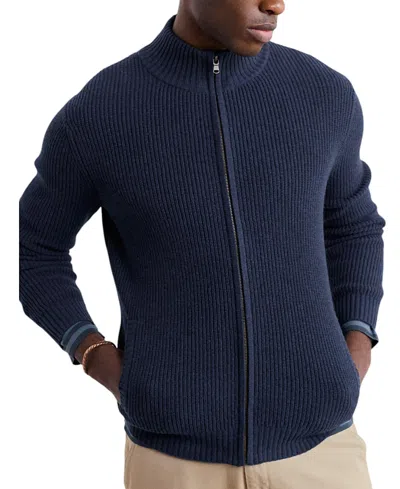 Seasalt Cornwall Men's Mainmast Cardigan In Blue