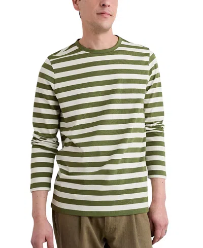 Seasalt Cornwall Men's Sailor Long Sleeve T-shirt In Green