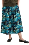 Seasalt Cornwall Mevagissey Organic Cotton Midi Skirt In Blue