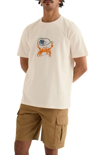 Seasalt Cornwall Midwatch Graphic Organic Cotton T-shirt In White