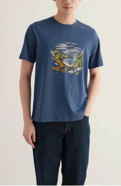 Seasalt Cornwall Midwatch Graphic T-shirt In Blue