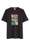 Seasalt Cornwall Midwatch Organic Cotton Graphic T-shirt In Black