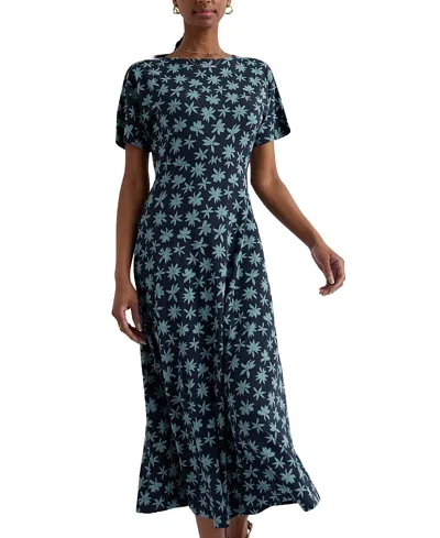 Seasalt Cornwall Mirva Midi Jersey Dress In Blue