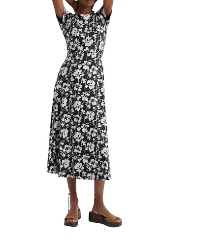 Seasalt Cornwall Mirva Midi Jersey Dress In Black