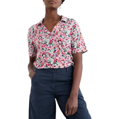 Seasalt Cornwall Misty Sky Organic Cotton Blend Shirt In Pink