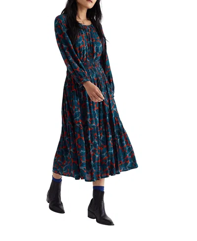 Seasalt Cornwall Oak Apple Midi Dress In Blue