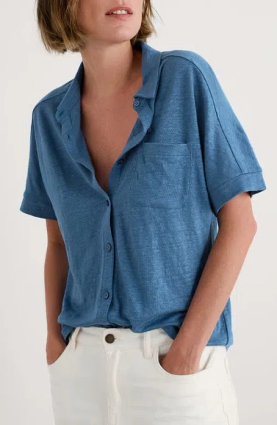 Seasalt Cornwall Parsley Fern Linen Button-up Shirt