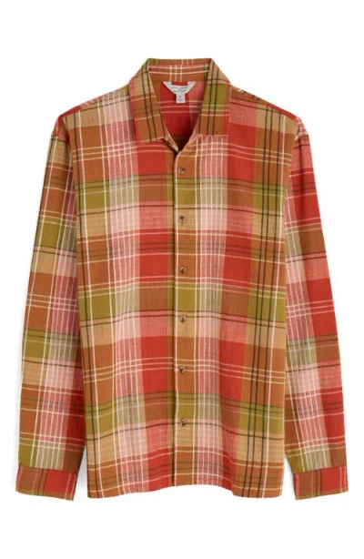 SEASALT CORNWALL SEASALT CORNWALL PENMERE PLAID ORGANIC COTTON BUTTON-UP SHIRT