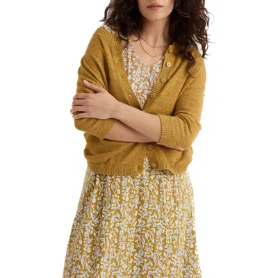 Seasalt Cornwall Pentire Steps Organic Cotton & Linen Cardigan In Multi