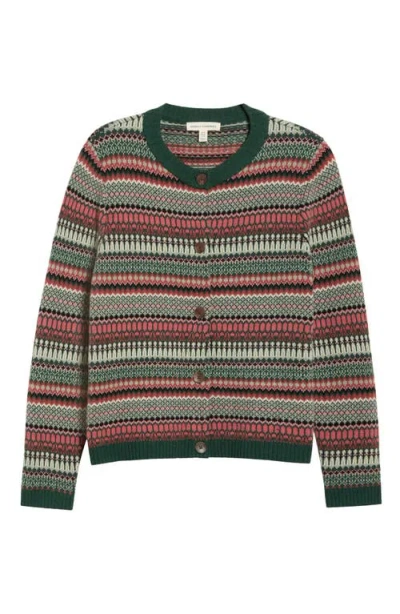 SEASALT CORNWALL SEASALT CORNWALL PERCELLA COVE FAIR ISLE MERINO WOOL BLEND CARDIGAN