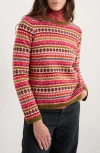 Seasalt Cornwall Percella Cove Fair Isle Merino Wool Blend Sweater In Multi