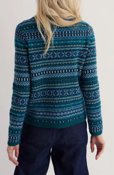 Seasalt Cornwall Percella Cove Fair Isle Sweater In Larkspur Loch Multi
