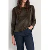 Seasalt Cornwall Perennial Stripe Long Sleeve T-shirt In Black