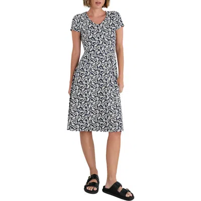 Seasalt Cornwall Pier View Jersey Fit & Flare Dress
