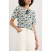 Seasalt Cornwall Poisson Print Organic Coton T-shirt In Multi
