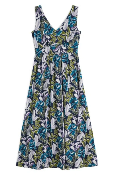 Seasalt Cornwall Polmanter Sleeveless Organic Cotton Jersey Maxi Dress In Multi