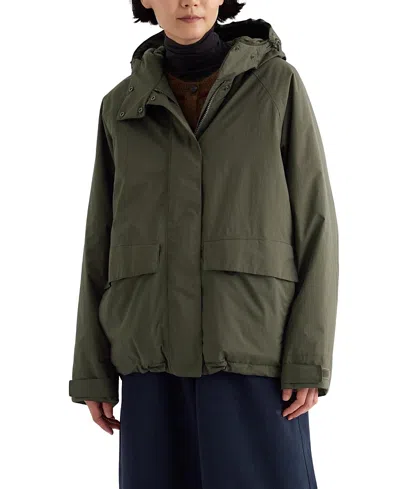 Seasalt Cornwall Portheras Oversized Waterproof Jacket In Green