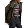 Seasalt Cornwall Potheras Hooded Waterproof Rain Jacket In Green