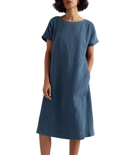 Seasalt Cornwall Primary Linen Dress In Blue