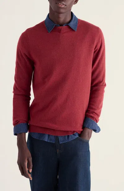 Seasalt Cornwall Prow Crewneck Sweater In Crab Apple