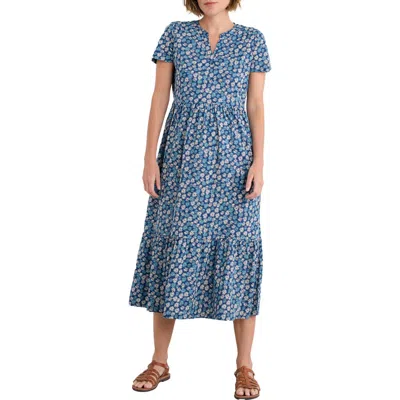 Seasalt Cornwall Rainette Floral Short Sleeve Midi Dress