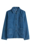 Seasalt Cornwall Reading Rocks Denim Jacket In Mid Wash High Twist