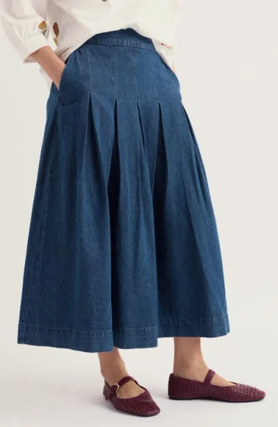 Seasalt Cornwall Rosewall Midi Skirt In Blue