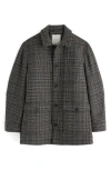 Seasalt Cornwall Rowlocks Glen Check Felted Jacket In Gray