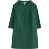 Seasalt Cornwall Sail By The Stars Organic Cotton Corduroy Tunic In Green