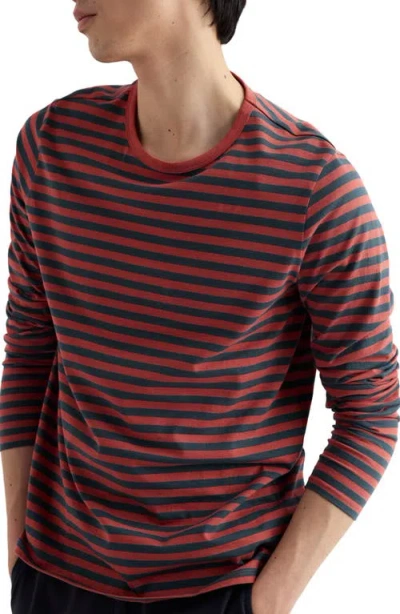 Seasalt Cornwall Sailor Stripe Long Sleeve Organic Cotton T-shirt In Multi