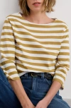 Seasalt Cornwall Sailor Stripe Organic Cotton Top In Multi