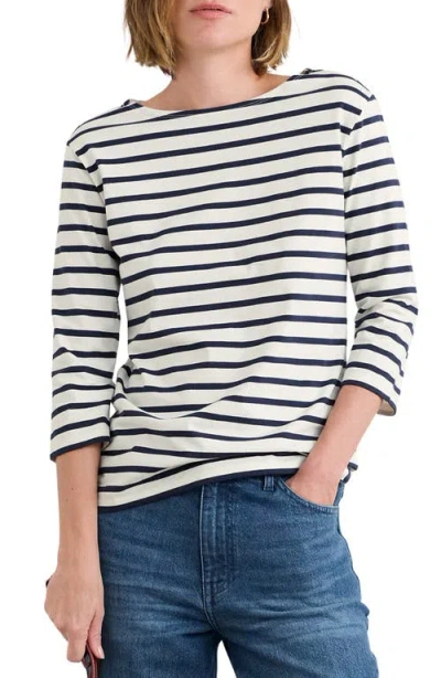Seasalt Cornwall Sailor Stripe Organic Cotton Top In Multi