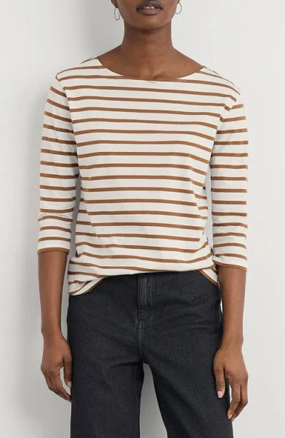 Seasalt Cornwall Sailor Stripe Organic Cotton Top In Multi