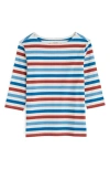 Seasalt Cornwall Sailor Stripe Organic Cotton Top In Multi