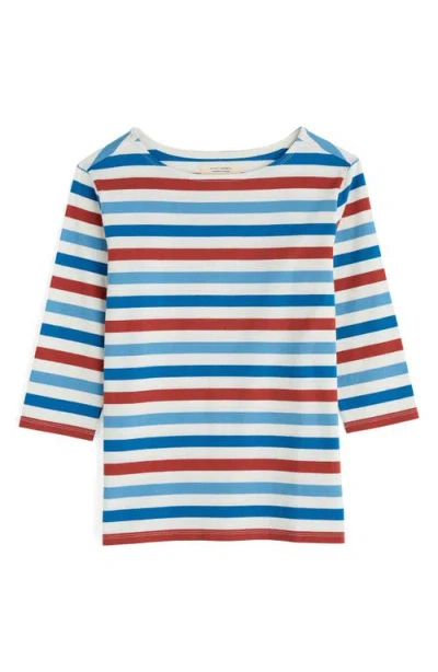 Seasalt Cornwall Sailor Stripe Organic Cotton Top In Multi