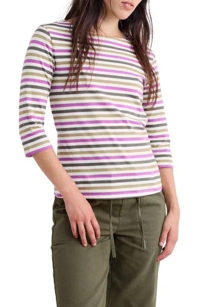 Seasalt Cornwall Sailor Stripe Organic Cotton Top In Multi