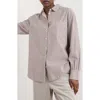 Seasalt Cornwall Sea Path Oversize Organic Cotton Button-up Shirt In Neutral