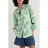 Seasalt Cornwall Sea Path Oversize Organic Cotton Poplin Button-up Shirt
