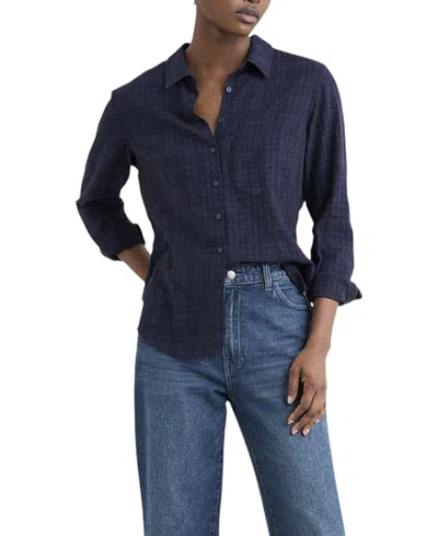 Seasalt Cornwall Seasalt Women's Isla Button Up Shirt In Blue
