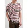 Seasalt Cornwall Seven Seas Sailor Stripe T-shirt In Pink