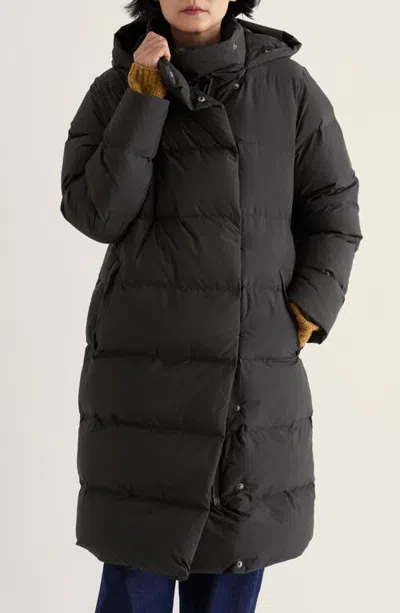 Seasalt Cornwall Shore Explorer Waterproof Puffer Coat In Black