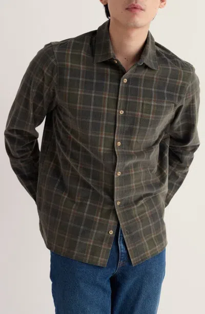 Seasalt Cornwall Shoreman Plaid Organic Cotton Shirt In Pilot Gig Multi