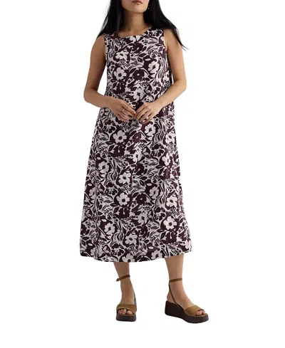 Seasalt Cornwall Sleeveless Linen A-line Dress In Multi