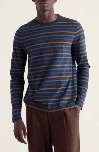 Seasalt Cornwall Striped Long Sleeve Sailor T-shirt In Multi