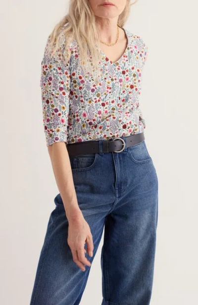 Seasalt Cornwall Studio Glass Organic Cotton Top In Multi