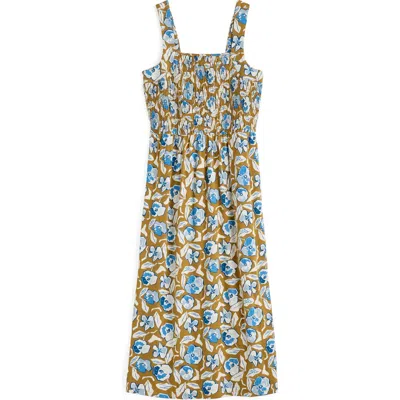Seasalt Cornwall Summer Buoy Smocked Organic Cotton Sundress