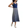 Seasalt Cornwall Sunlight Summer Sleeveless Rib Sweater Dress In Knit Expression Yacht Chalk